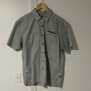 Howler Brothers Green Checkered Button Down Shirt